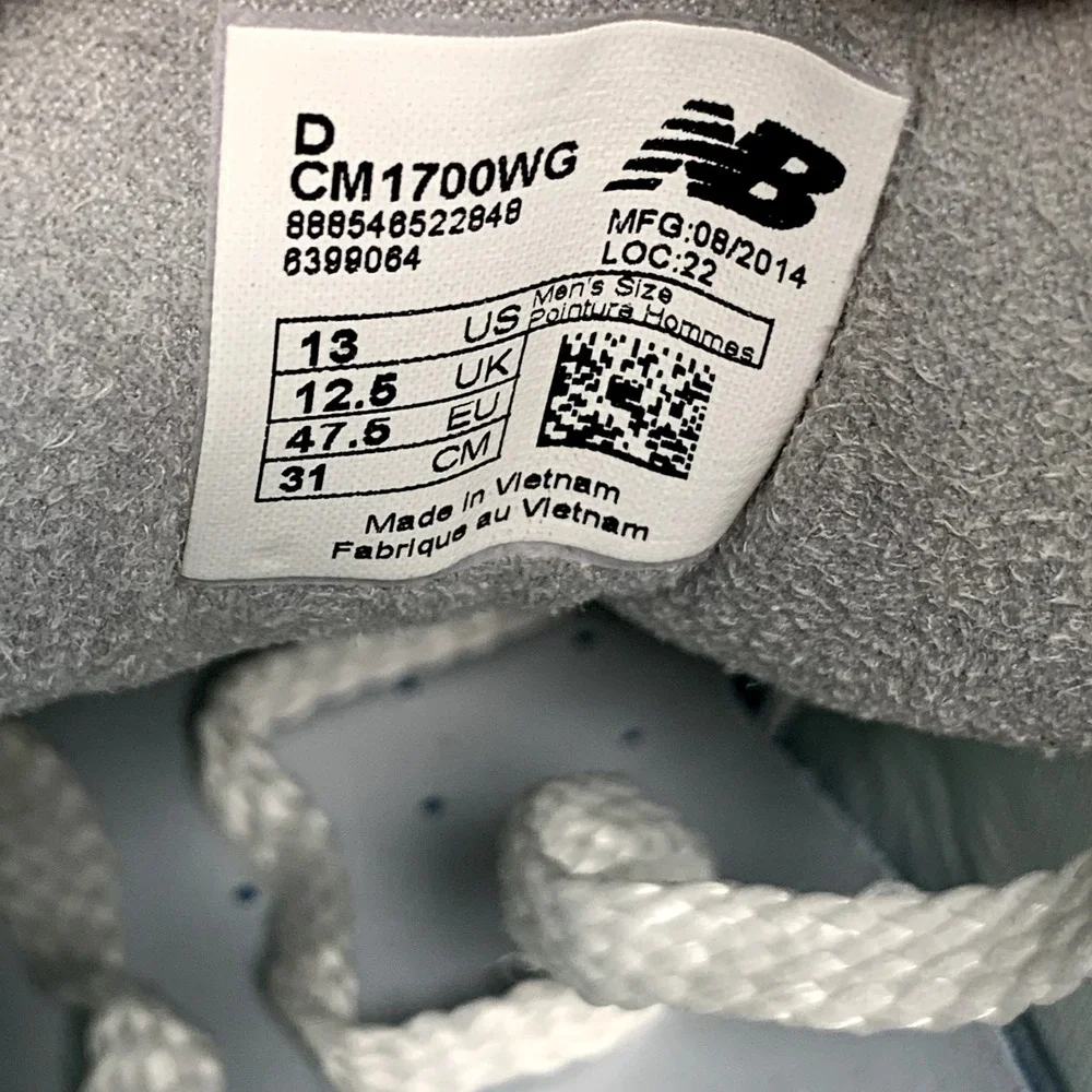 New Balance Shoes Mens Size 13 Gray Silver 1700 Barneys New York Glow In Dark